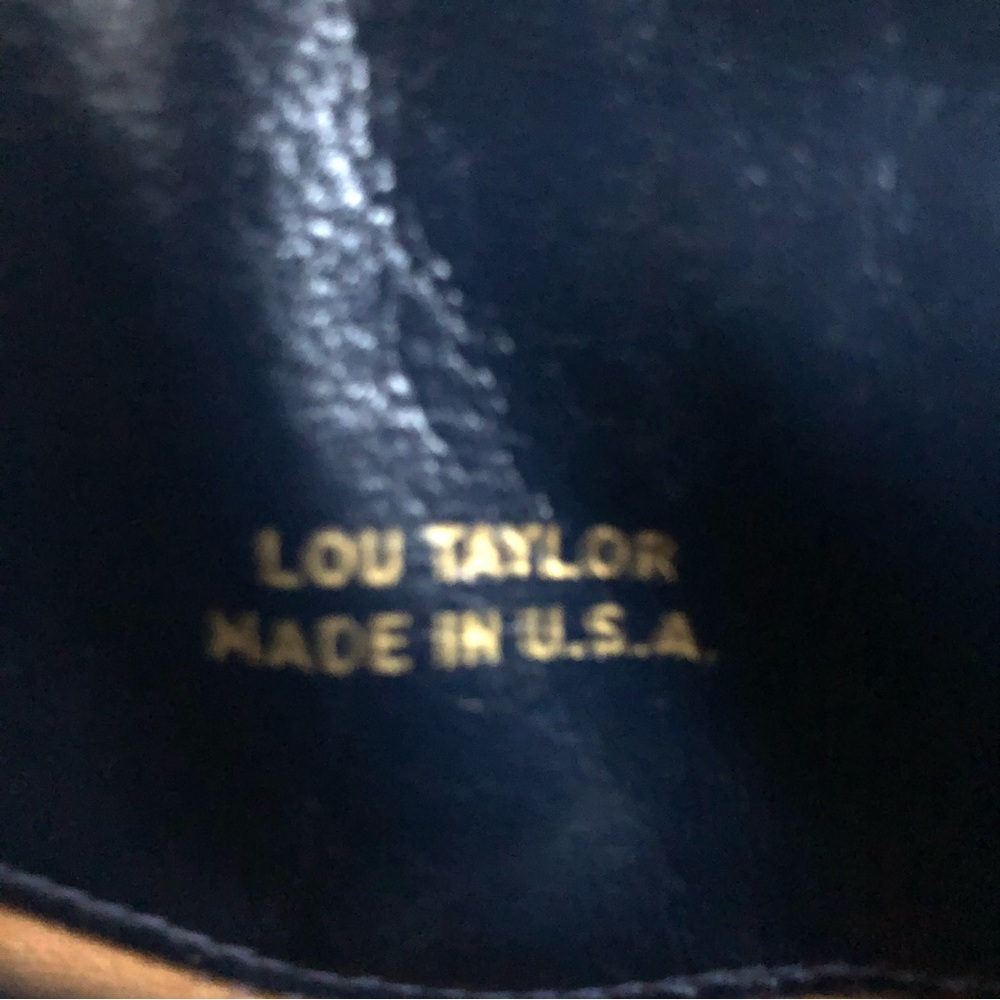 Lou Taylor Vintage Smooth Leather Shoulder Bag in Exquisite Condition. Deep Blue - Picture 12 of 16